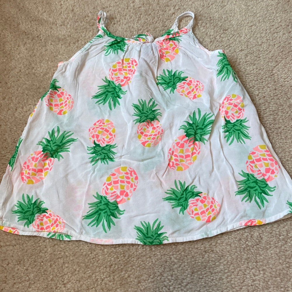 VGUC Janie & Jack Girls Pineapple Print Swim Cover-Up